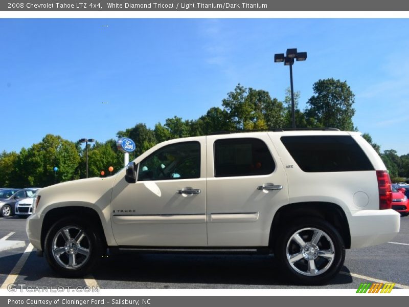 White Diamond Tricoat / Light Titanium/Dark Titanium 2008 Chevrolet Tahoe LTZ 4x4