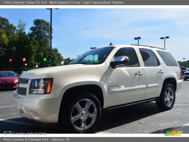 White Diamond Tricoat / Light Titanium/Dark Titanium 2008 Chevrolet Tahoe LTZ 4x4