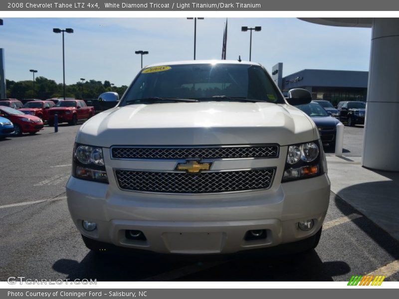 White Diamond Tricoat / Light Titanium/Dark Titanium 2008 Chevrolet Tahoe LTZ 4x4