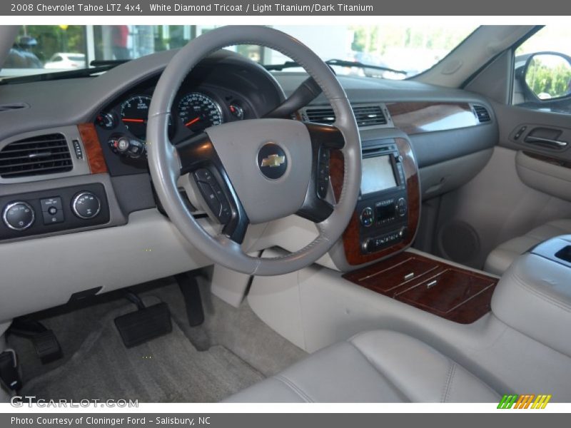 White Diamond Tricoat / Light Titanium/Dark Titanium 2008 Chevrolet Tahoe LTZ 4x4