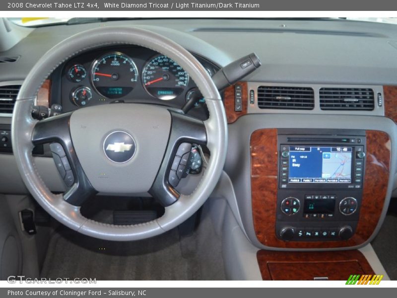 White Diamond Tricoat / Light Titanium/Dark Titanium 2008 Chevrolet Tahoe LTZ 4x4