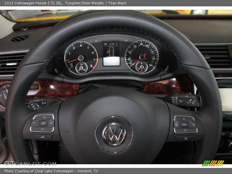Tungsten Silver Metallic / Titan Black 2013 Volkswagen Passat 2.5L SEL