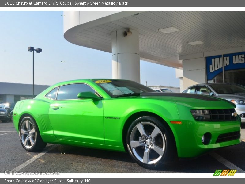 Synergy Green Metallic / Black 2011 Chevrolet Camaro LT/RS Coupe