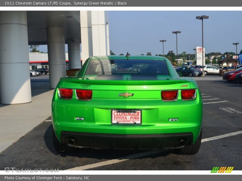 Synergy Green Metallic / Black 2011 Chevrolet Camaro LT/RS Coupe