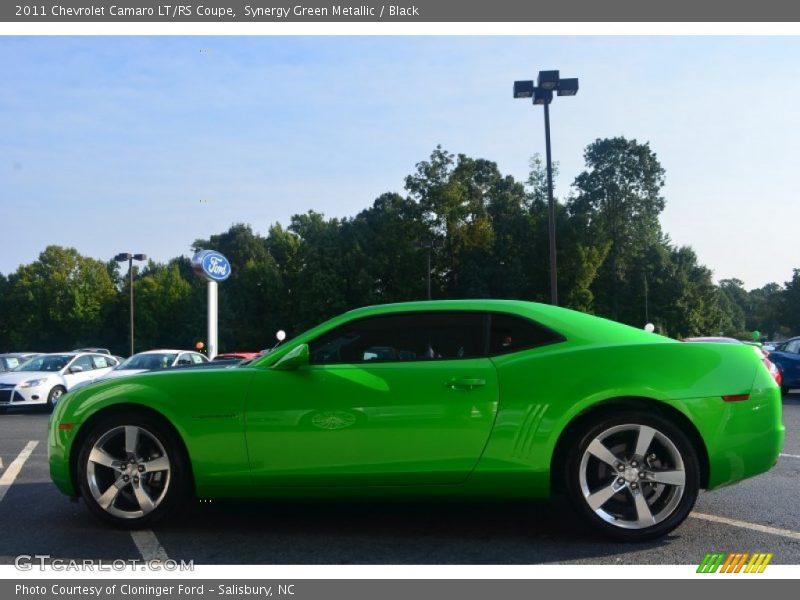 Synergy Green Metallic / Black 2011 Chevrolet Camaro LT/RS Coupe