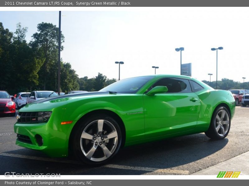 Synergy Green Metallic / Black 2011 Chevrolet Camaro LT/RS Coupe