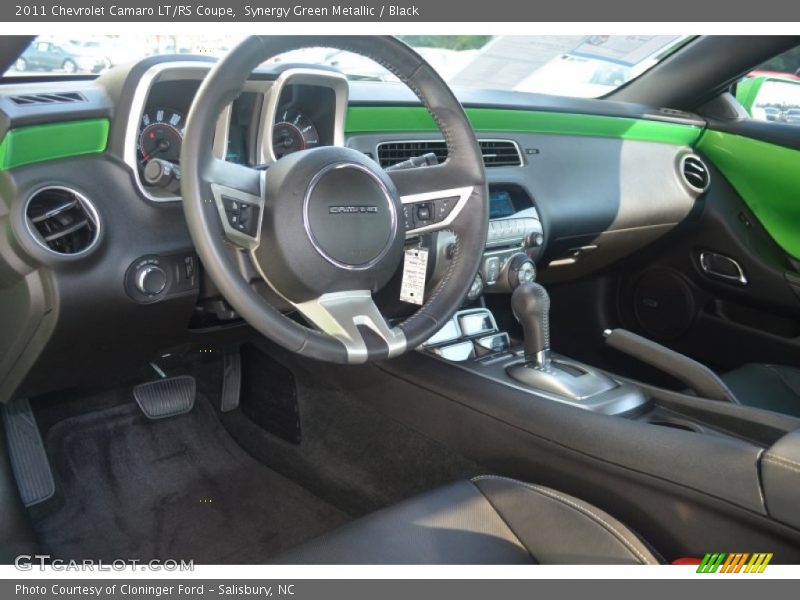 Synergy Green Metallic / Black 2011 Chevrolet Camaro LT/RS Coupe