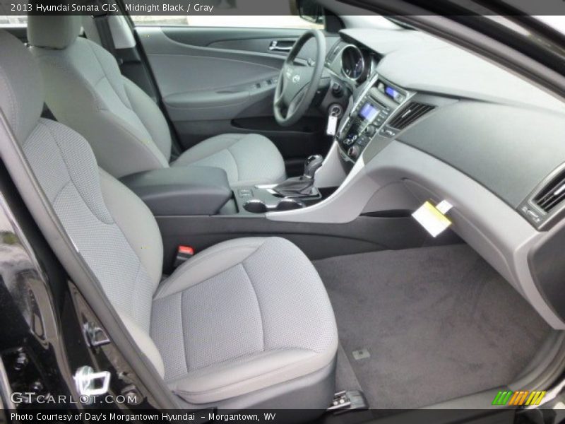 Midnight Black / Gray 2013 Hyundai Sonata GLS