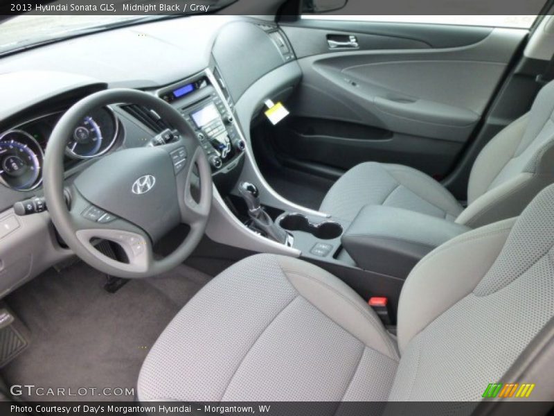 Midnight Black / Gray 2013 Hyundai Sonata GLS
