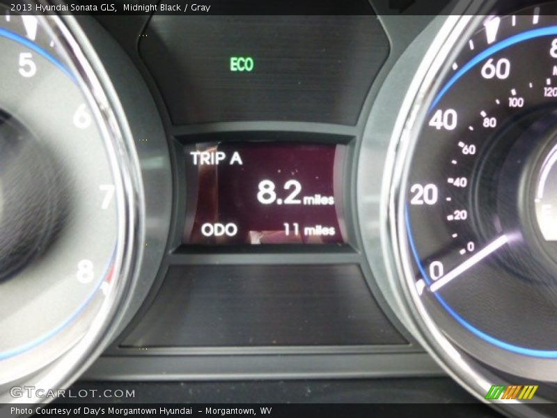 Midnight Black / Gray 2013 Hyundai Sonata GLS
