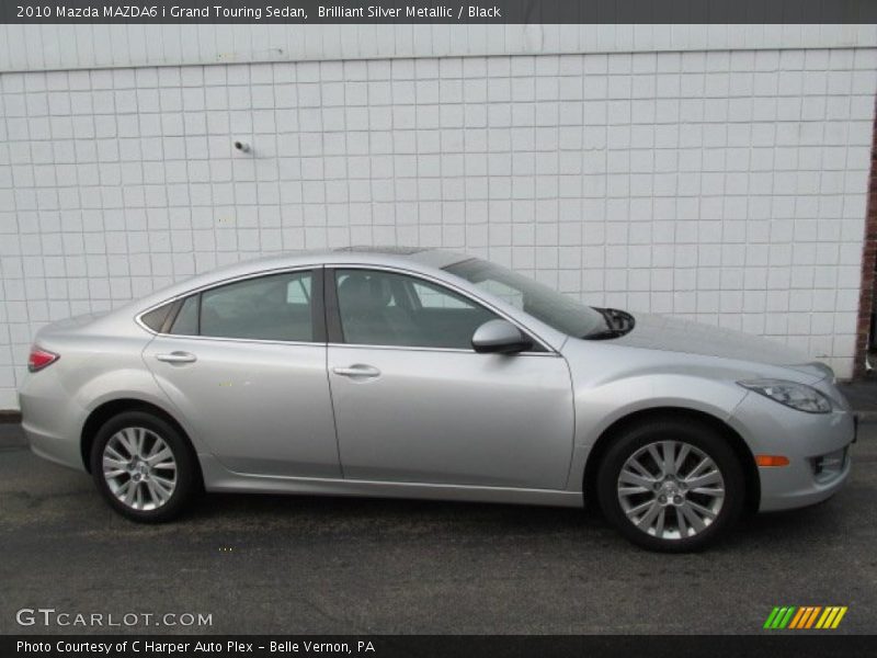 Brilliant Silver Metallic / Black 2010 Mazda MAZDA6 i Grand Touring Sedan