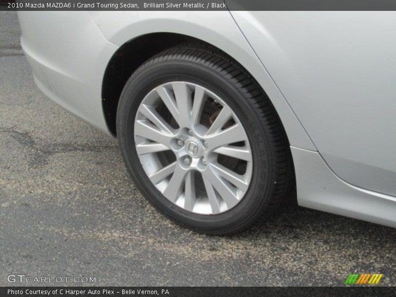 Brilliant Silver Metallic / Black 2010 Mazda MAZDA6 i Grand Touring Sedan