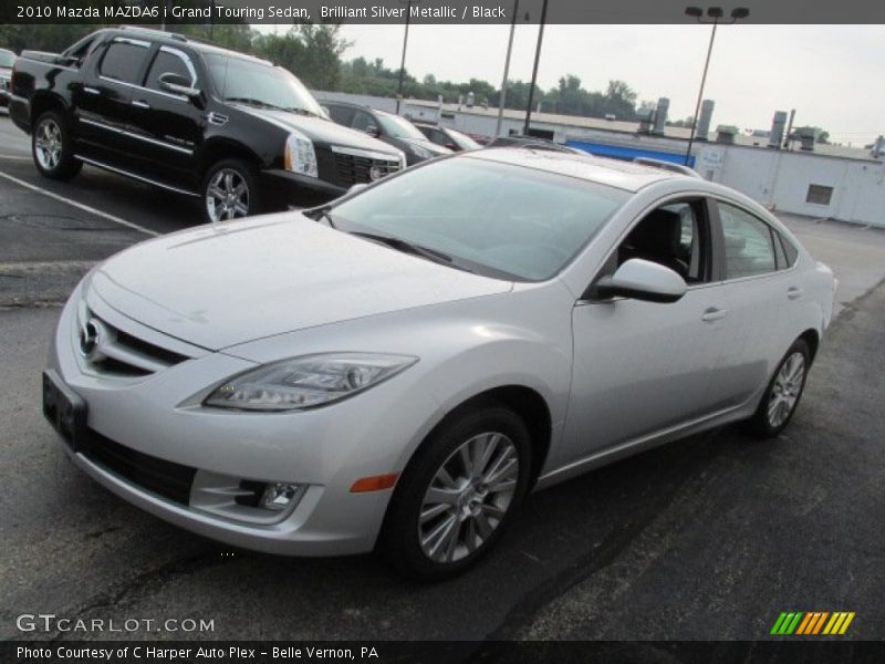 Brilliant Silver Metallic / Black 2010 Mazda MAZDA6 i Grand Touring Sedan