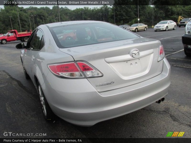 Brilliant Silver Metallic / Black 2010 Mazda MAZDA6 i Grand Touring Sedan