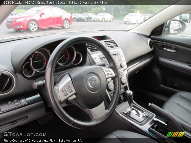 Brilliant Silver Metallic / Black 2010 Mazda MAZDA6 i Grand Touring Sedan