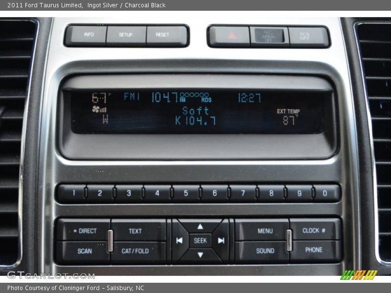 Ingot Silver / Charcoal Black 2011 Ford Taurus Limited