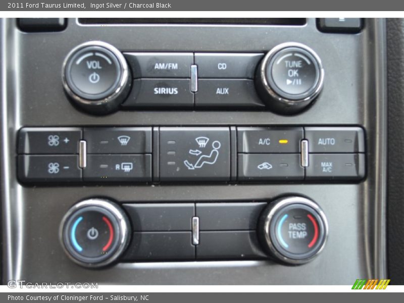 Ingot Silver / Charcoal Black 2011 Ford Taurus Limited