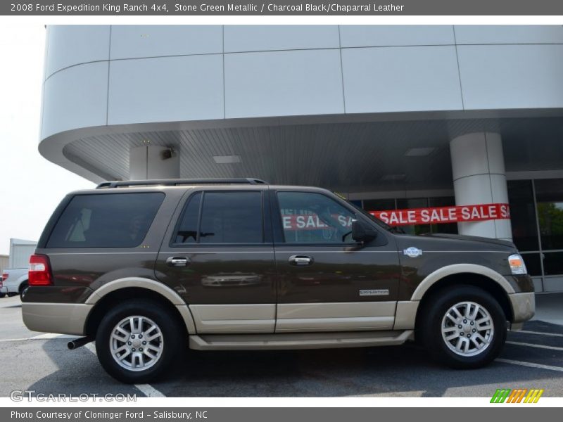 Stone Green Metallic / Charcoal Black/Chaparral Leather 2008 Ford Expedition King Ranch 4x4