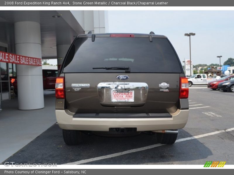Stone Green Metallic / Charcoal Black/Chaparral Leather 2008 Ford Expedition King Ranch 4x4