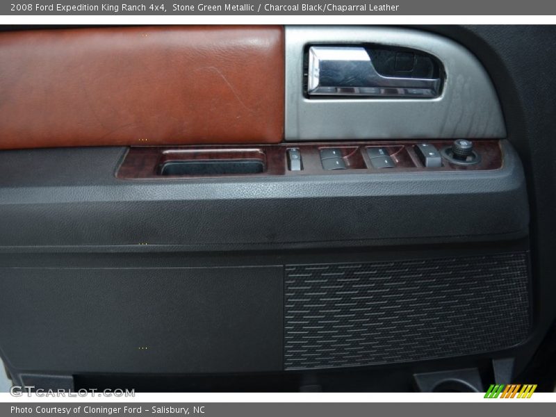 Stone Green Metallic / Charcoal Black/Chaparral Leather 2008 Ford Expedition King Ranch 4x4