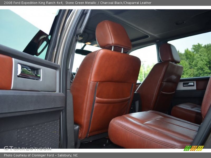 Stone Green Metallic / Charcoal Black/Chaparral Leather 2008 Ford Expedition King Ranch 4x4