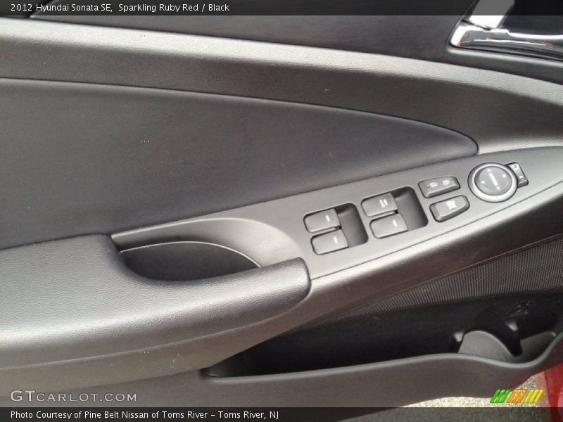 Sparkling Ruby Red / Black 2012 Hyundai Sonata SE