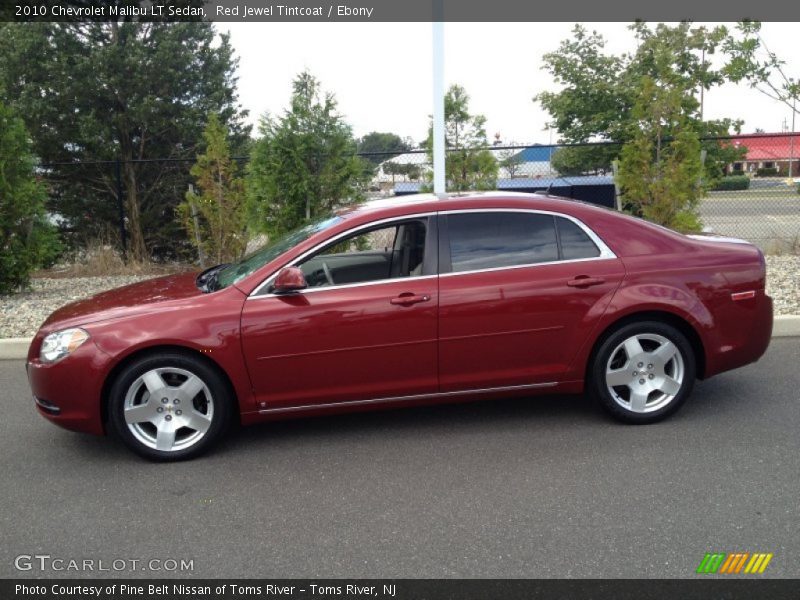 Red Jewel Tintcoat / Ebony 2010 Chevrolet Malibu LT Sedan