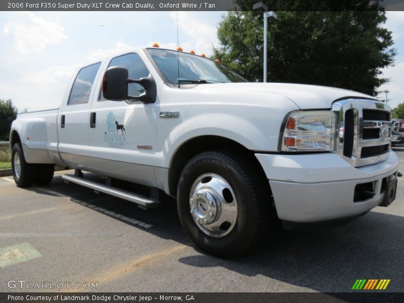 Oxford White / Tan 2006 Ford F350 Super Duty XLT Crew Cab Dually