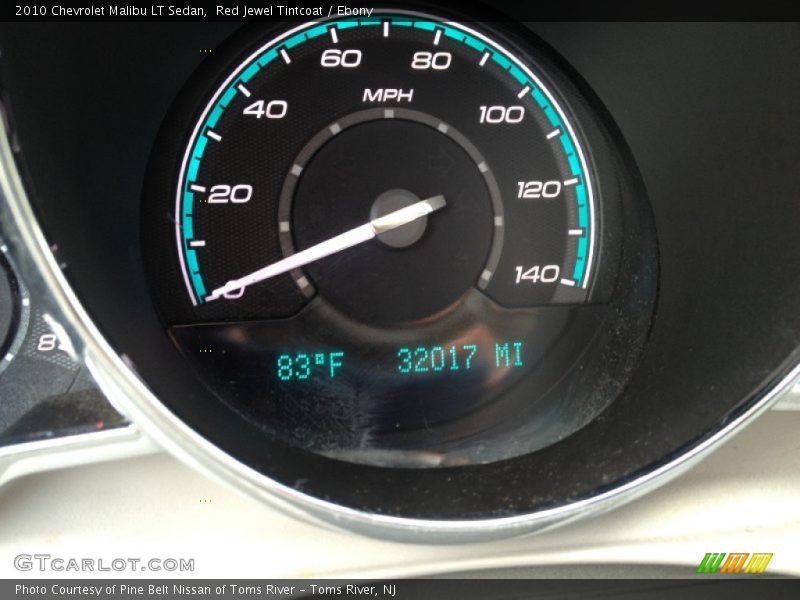 Red Jewel Tintcoat / Ebony 2010 Chevrolet Malibu LT Sedan