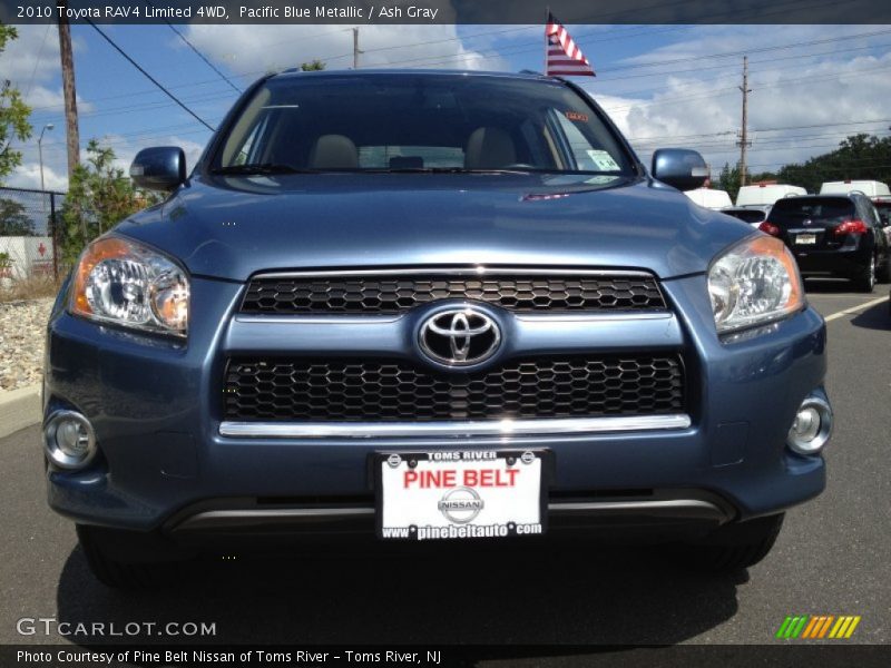 Pacific Blue Metallic / Ash Gray 2010 Toyota RAV4 Limited 4WD