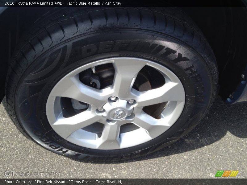 Pacific Blue Metallic / Ash Gray 2010 Toyota RAV4 Limited 4WD