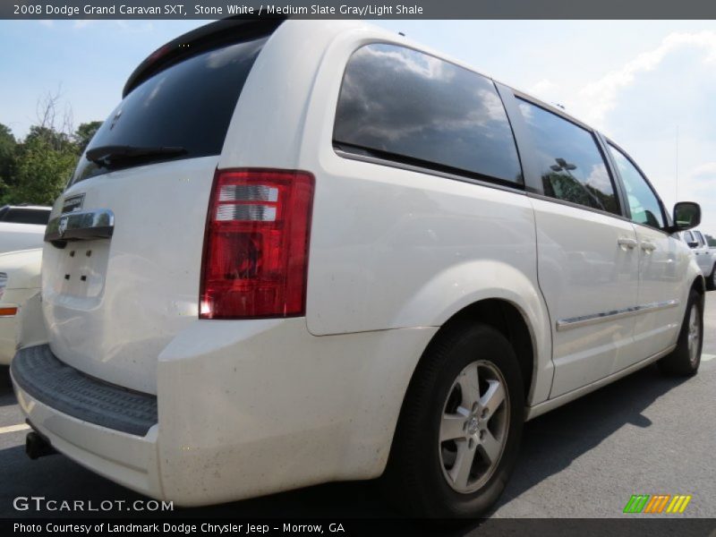 Stone White / Medium Slate Gray/Light Shale 2008 Dodge Grand Caravan SXT