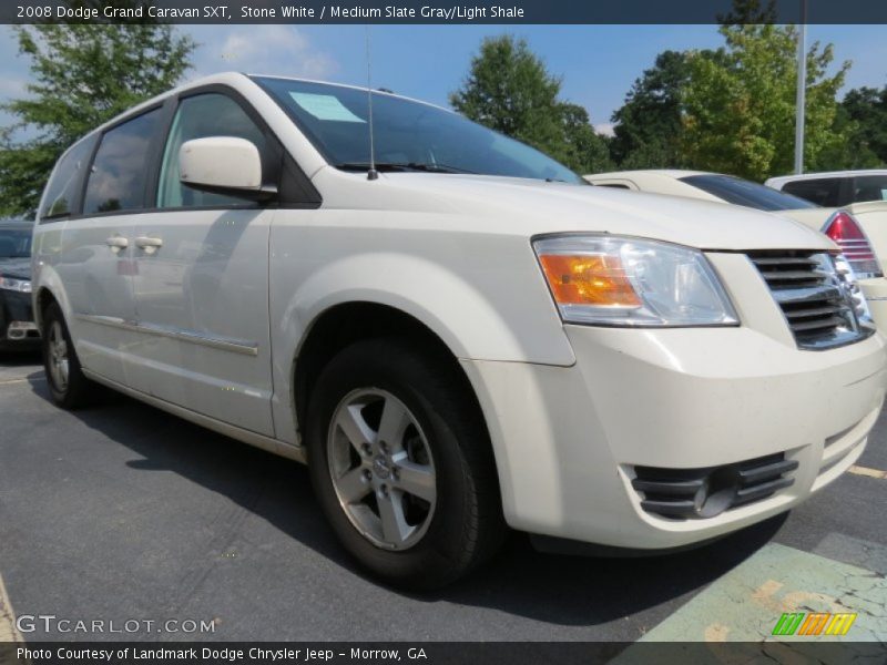 Stone White / Medium Slate Gray/Light Shale 2008 Dodge Grand Caravan SXT
