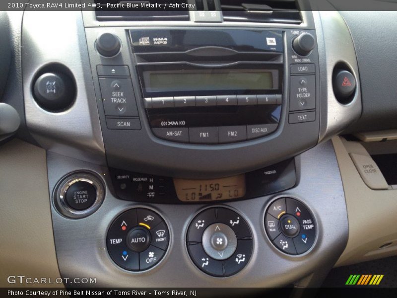 Pacific Blue Metallic / Ash Gray 2010 Toyota RAV4 Limited 4WD