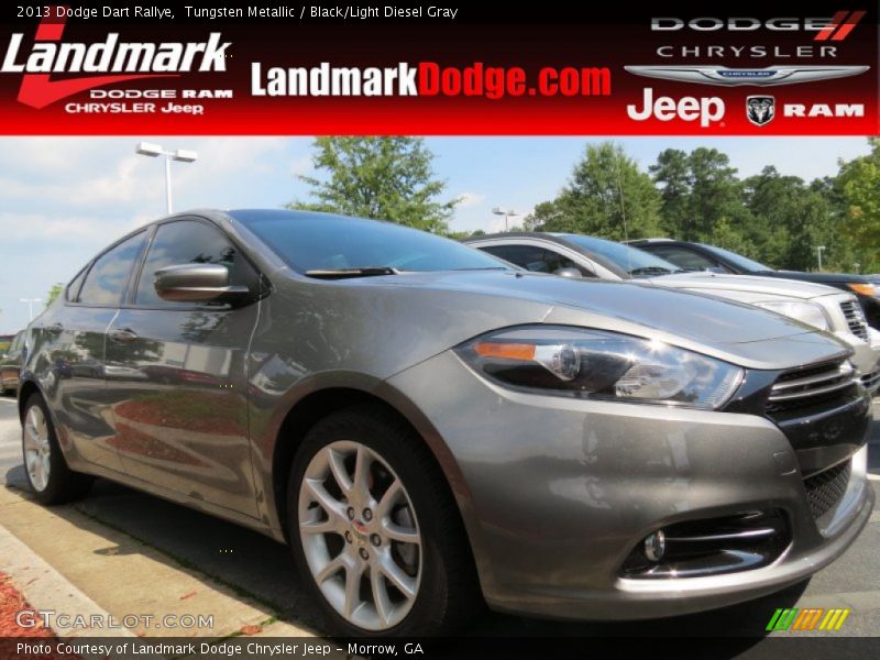 Tungsten Metallic / Black/Light Diesel Gray 2013 Dodge Dart Rallye