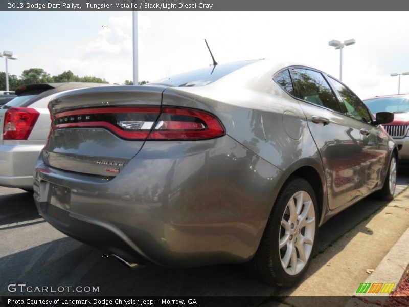 Tungsten Metallic / Black/Light Diesel Gray 2013 Dodge Dart Rallye