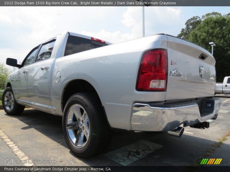 Bright Silver Metallic / Dark Slate Gray/Medium Graystone 2012 Dodge Ram 1500 Big Horn Crew Cab