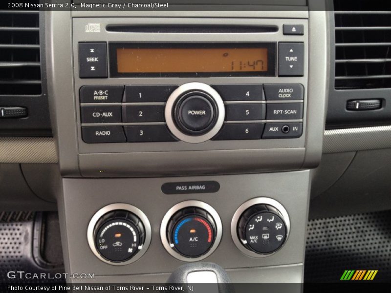 Magnetic Gray / Charcoal/Steel 2008 Nissan Sentra 2.0