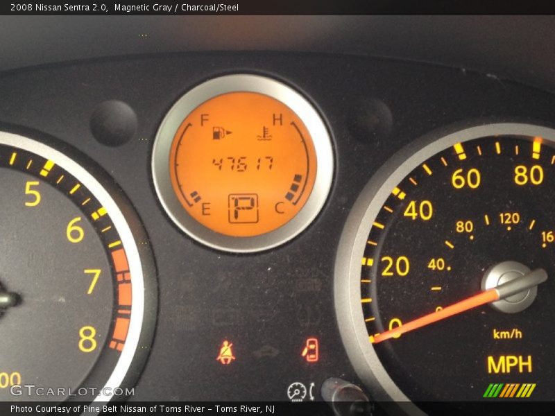 Magnetic Gray / Charcoal/Steel 2008 Nissan Sentra 2.0