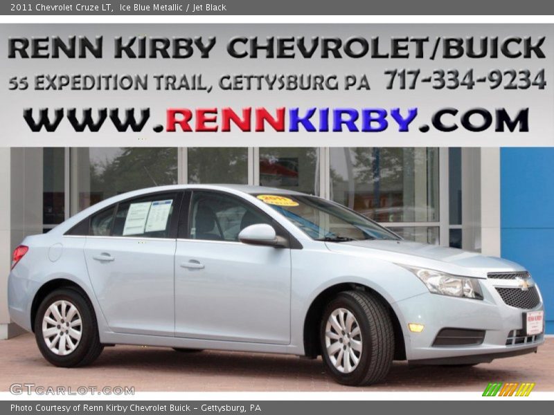 Ice Blue Metallic / Jet Black 2011 Chevrolet Cruze LT