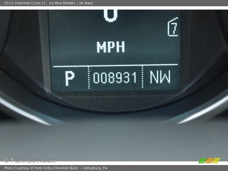 Ice Blue Metallic / Jet Black 2011 Chevrolet Cruze LT