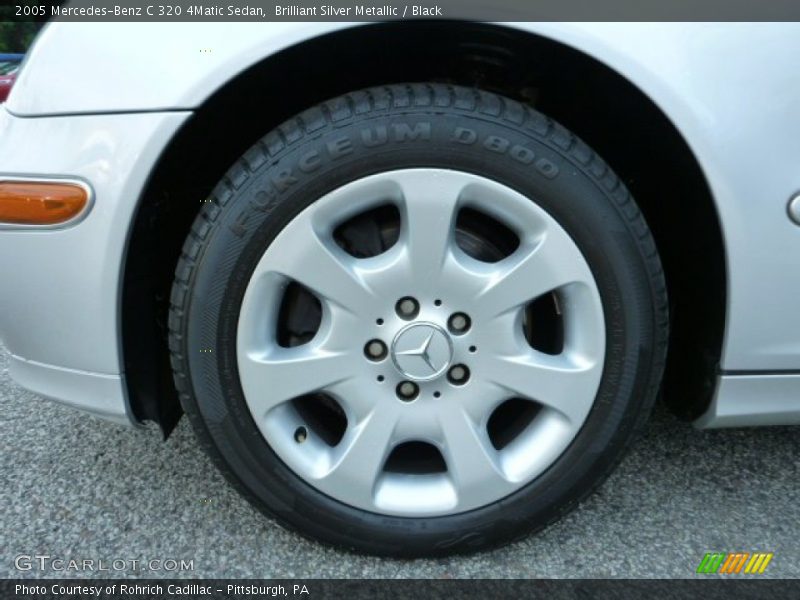Brilliant Silver Metallic / Black 2005 Mercedes-Benz C 320 4Matic Sedan