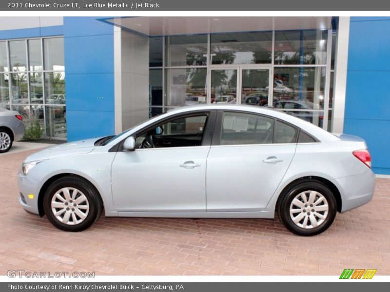 Ice Blue Metallic / Jet Black 2011 Chevrolet Cruze LT