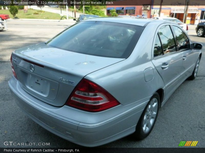 Brilliant Silver Metallic / Black 2005 Mercedes-Benz C 320 4Matic Sedan
