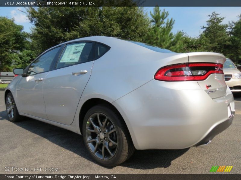 Bright Silver Metallic / Black 2013 Dodge Dart SXT