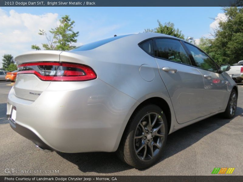 Bright Silver Metallic / Black 2013 Dodge Dart SXT