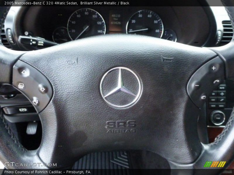 Brilliant Silver Metallic / Black 2005 Mercedes-Benz C 320 4Matic Sedan