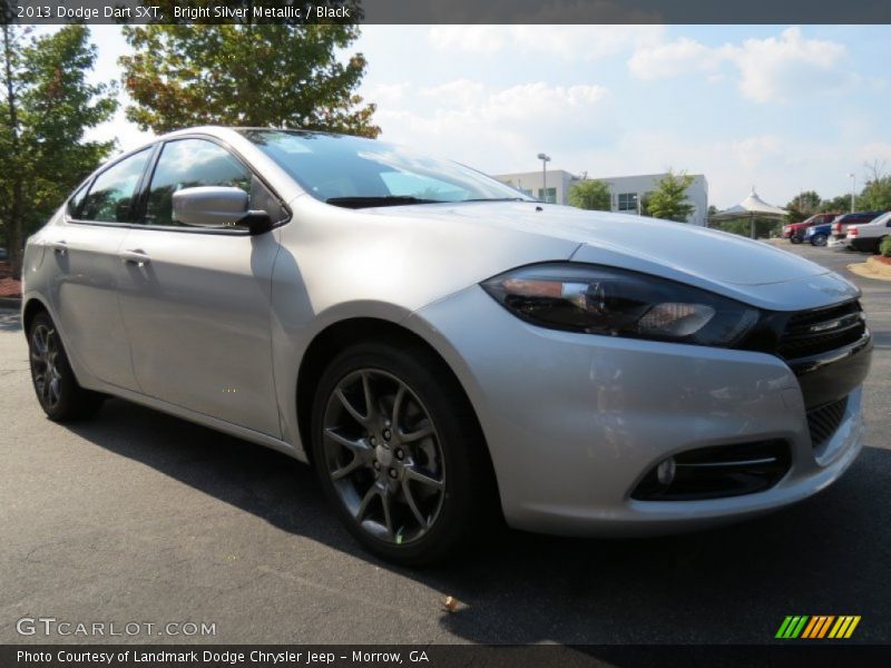 Bright Silver Metallic / Black 2013 Dodge Dart SXT