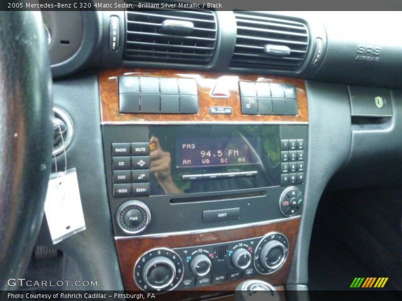 Brilliant Silver Metallic / Black 2005 Mercedes-Benz C 320 4Matic Sedan