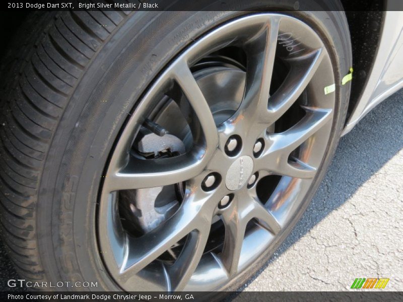 Bright Silver Metallic / Black 2013 Dodge Dart SXT